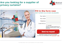 Tablet Screenshot of hospital-privacy-curtains.com
